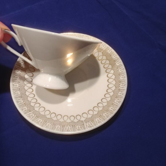 china set tea cup and plate  Set of 2 gold - Picture 7 of 10